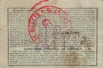 Francia 1 Franc - Saint-Quentin and Guise Regions - Harly - 08-08-1916