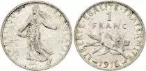 Francia 1 Franc - Sower - 1916 - Silver
