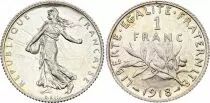 Francia 1 Franc - Sower - 1918 - Silver