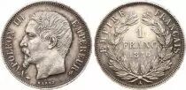 Francia 1 Franc, Napoleon III - 1856 A Paris - Silver