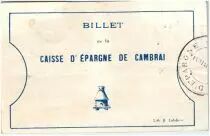 Francia 1 Franc Cambrai Caisse d&acute;Epargne
