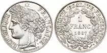 Francia 1 Franc Ceres - 1887 A Paris - Silver