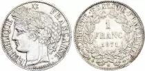 Francia 1 Franc Ceres - III e Republic -1871 A Paris
