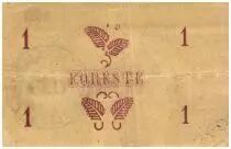 Francia 1 Franc Foreste City - 1915