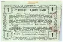 Francia 1 Franc Laon R&eacute;gional - 1916