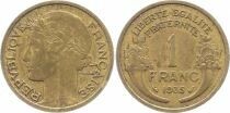 Francia 1 Franc Laureate head - 1935