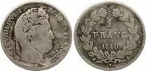 Francia 1 Franc Louis-Philippe 1840 A Paris - Silver