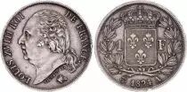 Francia 1 Franc Louis XVIII - 1824 A Paris - Silver