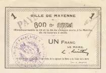 Francia 1 Franc Mayenne City