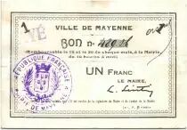 Francia 1 Franc Mayenne City