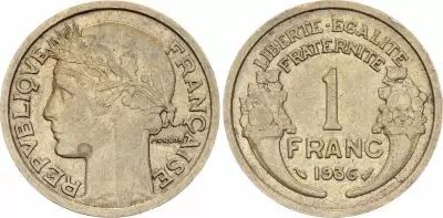Francia 1 Franc Morlon - 1936