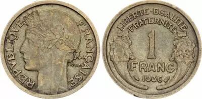 Francia 1 Franc Morlon - 1936