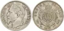 Francia 1 Franc Napoleon III - 1867 A Paris - Silver