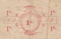 Francia 1 Franc Saint-Quentin City - 1915 - WWI Serial C - F to VF