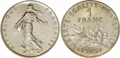 Francia 1 Franc Seed sower - 1975 - UNC