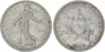 Francia 1 Franc Semeuse - 1905