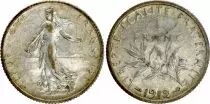 Francia 1 Franc Semeuse - 1912 - Silver - VF - KM.844