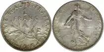 Francia 1 Franc Semeuse - 1918