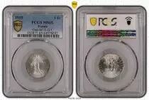 Francia 1 Franc Semeuse - 1919 - PCGS MS 65