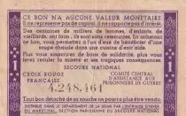 Francia 1 Franc Solidarity Bond - 1941-1942 - No serial