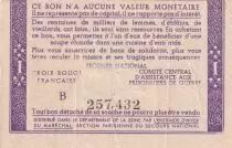 Francia 1 Franc Solidarity Bond - 1941-1942 - Serial B