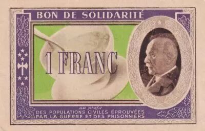 Francia 1 Franc Solidarity Bond - 1941-1942 - Serial C