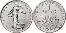 Francia 1 Franc Sower 1981