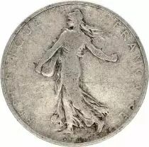 Francia 1 Franc Woman sowing seed - 1898 - F