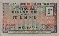 Francia 1 KG T�le Mince , Bon de Mati�re O.C.R.P.I - Section des fontes, fers et aciers