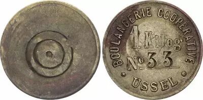 Francia 1 Kilo - Monnaie de N�cessit�s - Boulangerie Cooperative d\'Ussel - ND