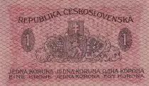 Francia 1 Koruna - Blue - 1919 - P.6a