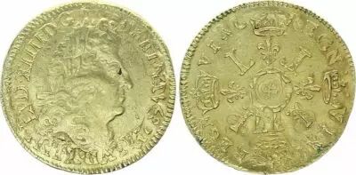 Francia 1 Louis dor, Louis XIV (1643-1715) 4 L - Aix