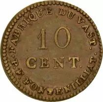 Francia 10 Cent, Fabrique du Vast - P. F. Fontenilliat - 1795