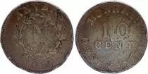 Francia 10 Centimes, Napol�on I - Si�ce d\'Anvers - 1814 w