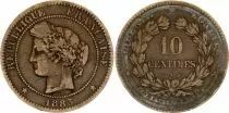 Francia 10 Centimes Ceres - 3th Republic - 1885 A Paris