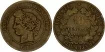 Francia 10 Centimes C&eacute;r&egrave;s - Third R&eacute;public - 1887 A Paris