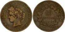 Francia 10 Centimes C&eacute;r&egrave;s - Third R&eacute;public - 1889 A Paris