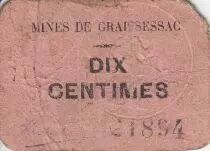 Francia 10 centimes Graissessac Mines de Graissessac