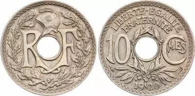 Francia 10 Centimes Lindauer - 1920