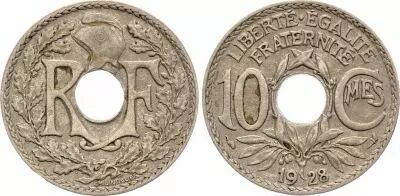 Francia 10 Centimes Lindauer - 1928