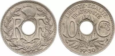 Francia 10 Centimes Lindauer - 1930