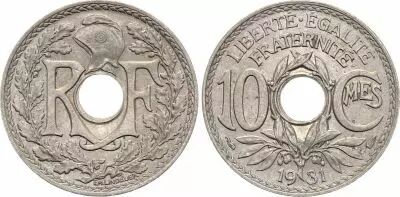 Francia 10 Centimes Lindauer - 1931