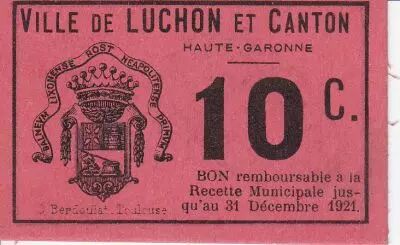Francia 10 centimes Luchon City