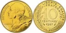 Francia 10 Centimes Marian - 1987 - from UNC set