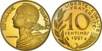 Francia 10 Centimes Marianne - 1997 - Proof
