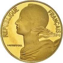 Francia 10 centimes Marianne - 1998 - Proof