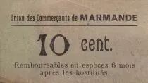 Francia 10 centimes Marmande Union du Commerce