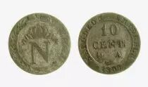 Francia 10 Centimes Napoleon I - 1809 A PARIS