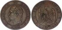 Francia 10 Centimes Napoleon III Laureate head - 1862 A Paris - VF - KM.798.1