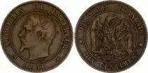 Francia 10 Centimes Napoleon III Nude head - 1854 BB Strasbourg